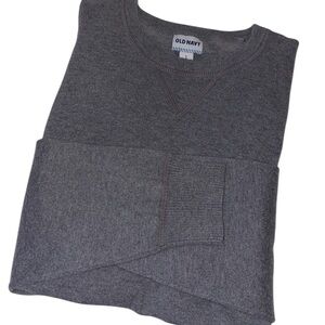 Old Navy Heather Charcoal Crewneck Cozy Pullover